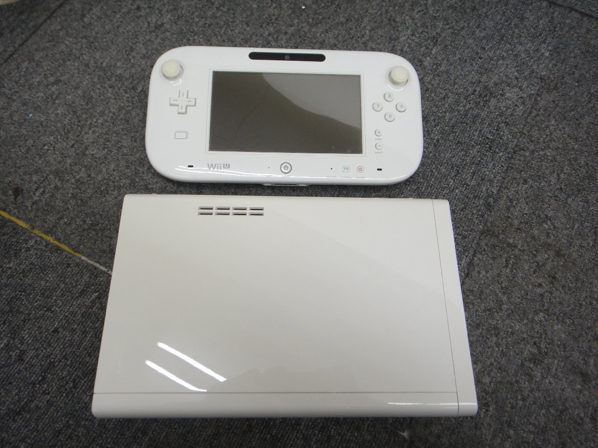 桐生店【現状品】12-51 任天堂 ニンテンドー WiiU 本体 マリオカート8セット WUP-101/010 初期化済み コントローラー欠品_画像2