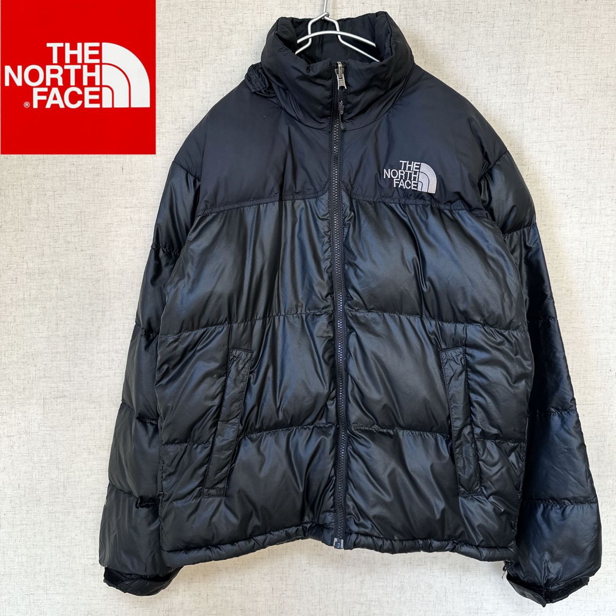 ノースフェイス ヌプシ ダウンジャケット メンズ 90s 700フィル 人気ブラック  NUPTSE THE NORTH FACE