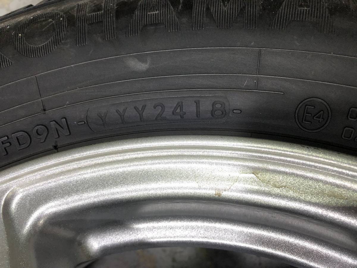 (5B201)GRASS SR 15x6J 5穴 100 + YOKOHAMA iG60 195/65R15 91Q 2018年 スタッドレスタイヤ 送料無料_画像3