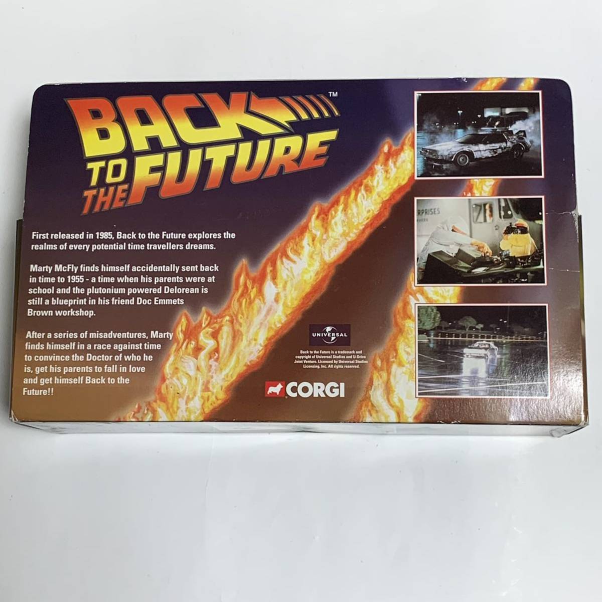 GORGI ゴーギ BACK TO THE FUTURE バックトゥザフューチャー 1/36 DELOREAN デロリアン ミニカー ドク博士 ミニメタルフィギュア_画像2