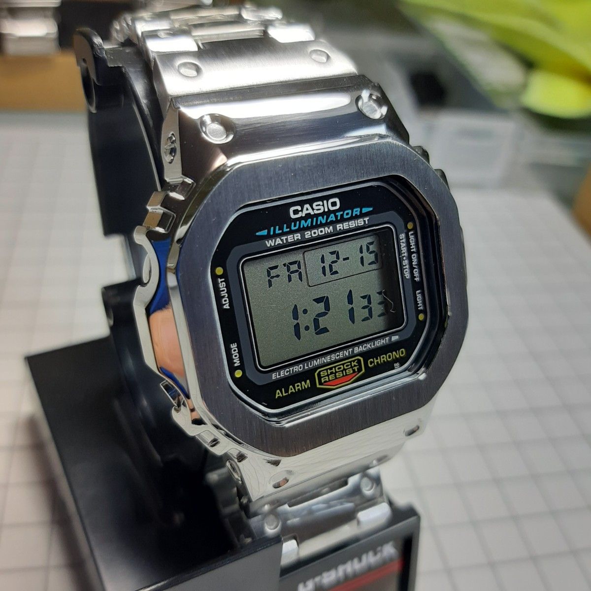 G-SHOCK DW5600 フルメタルカスタム ステンレス