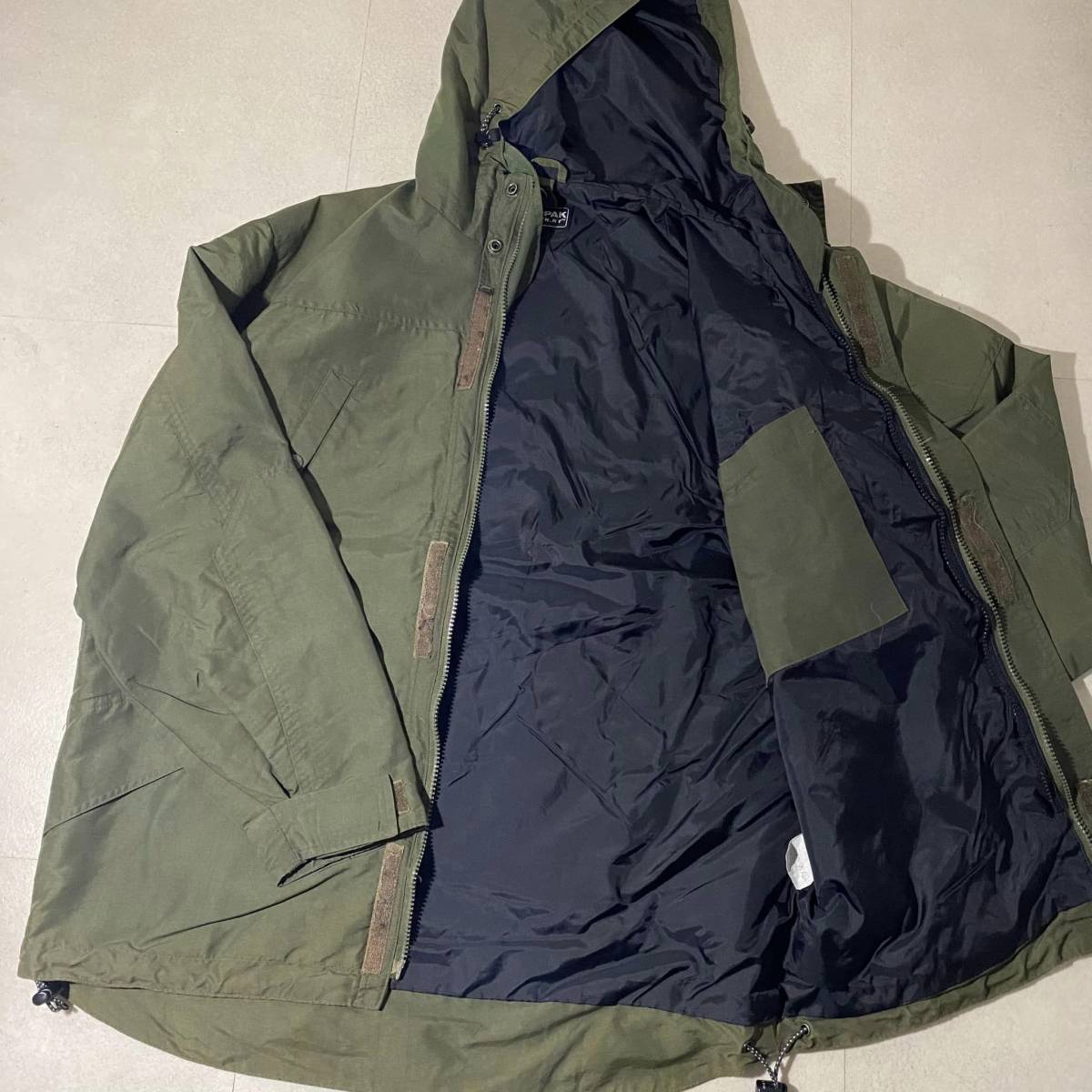 YAKPAK BROOKLYN.NY Yakpak nylon jacket fish tail nylon Parker military manner fe-do color attaching and detaching lining [M]