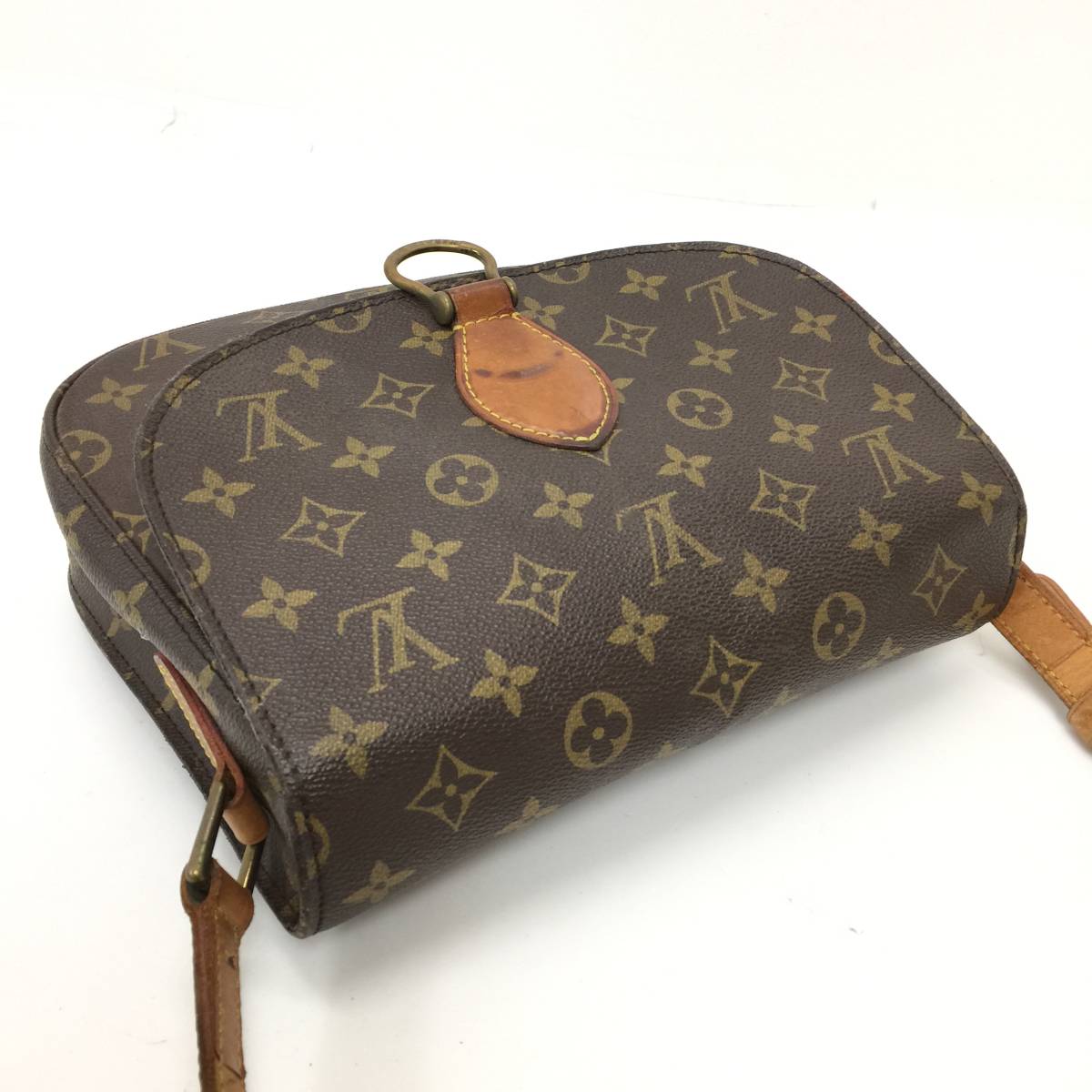 296 LOUIS VUITTON ルイヴィトン サンクルー M51242 ショルダーバッグ モノグラム LV レザー バッグ 鞄 肩掛け 斜め掛け レディース 皮革_画像3