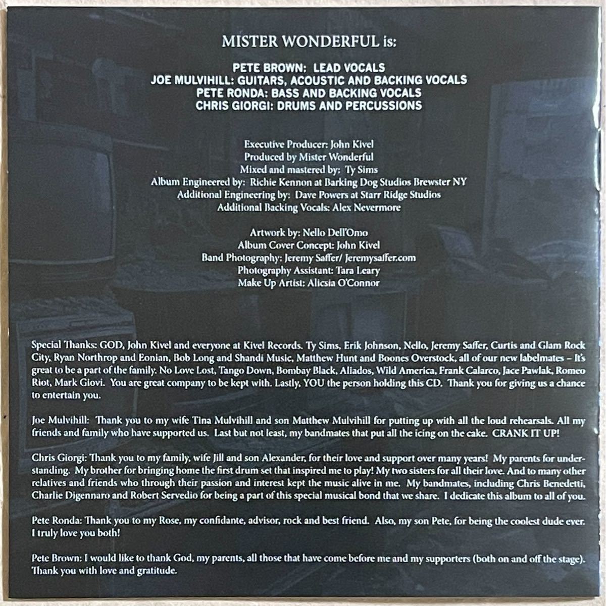 MISTER WONDERFUL New Religion Kivel Records US メロハー メロディアス・ハード アメリカン・ハード・ロック アリーナ BOMBAY BLACK_画像6