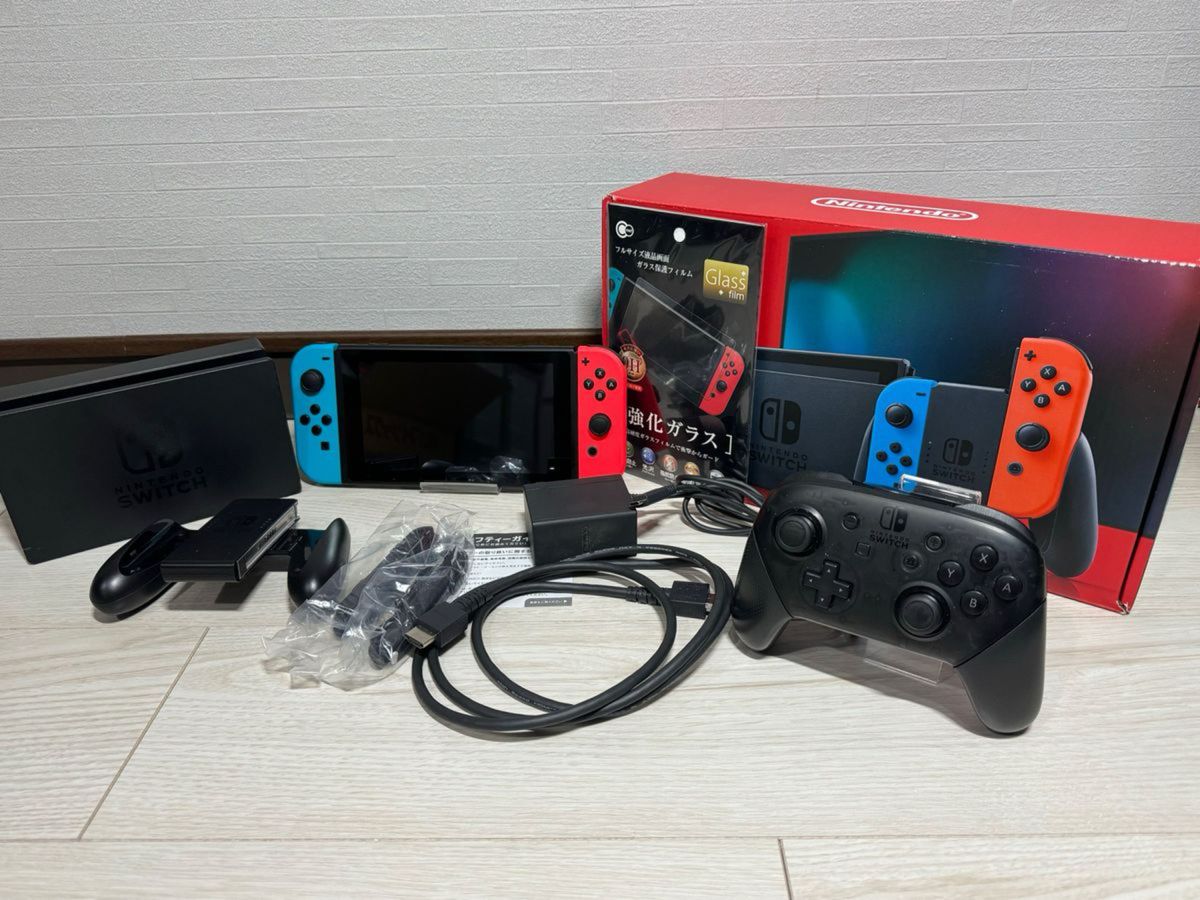 美品】Nintendo Switch 本体 付属品完備【完動品】プロコン付き｜Yahoo 