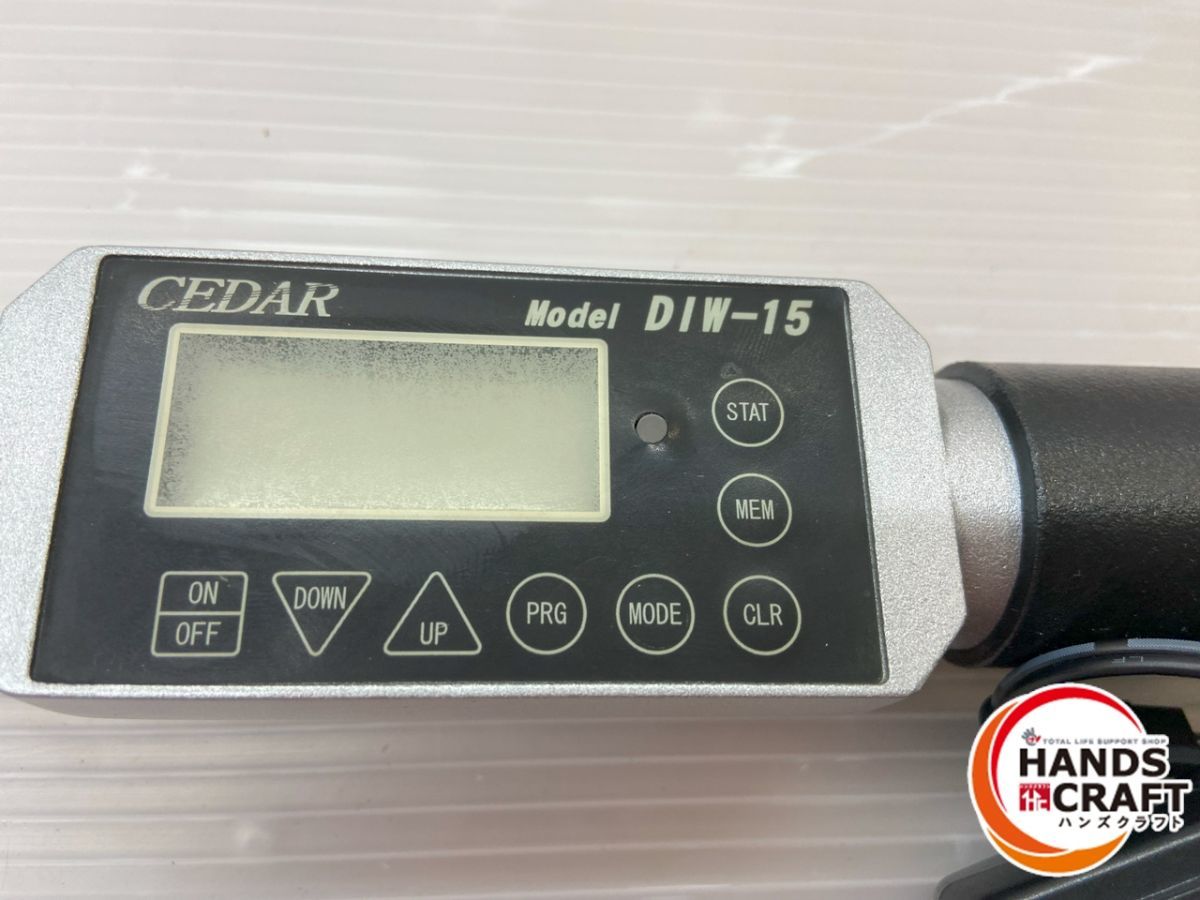 ◇【ジャンク扱い】杉崎計器 CEDAR DIW-15 デジタルトルクレンチ 未校正品【中古】の画像5