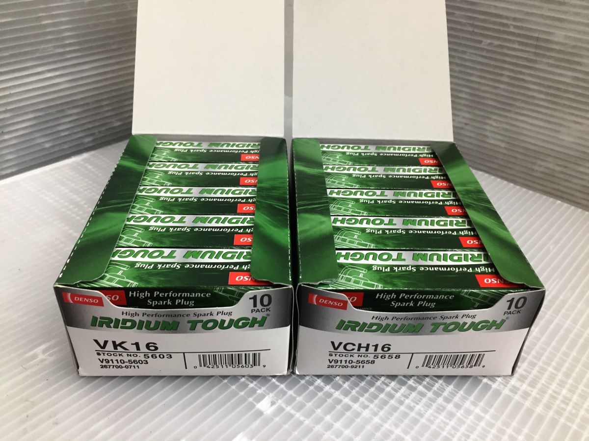 ▼【未使用品】デンソー　DENSO スパークプラグ VCH16/VK16 2箱セット（各1箱：10個入り）【中古】_画像3