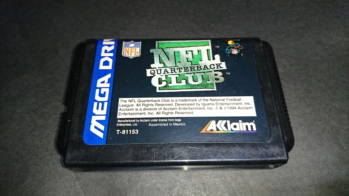 MD NFLクォーターバッククラブ'95 / メガドライブ_画像1