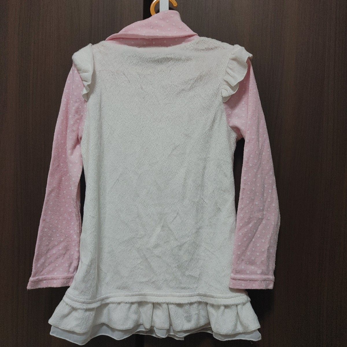110　Tシャツ　長袖　ピンク　ハイネック　タートルネック トレーナー チュニック キッズ 女の子 子供服