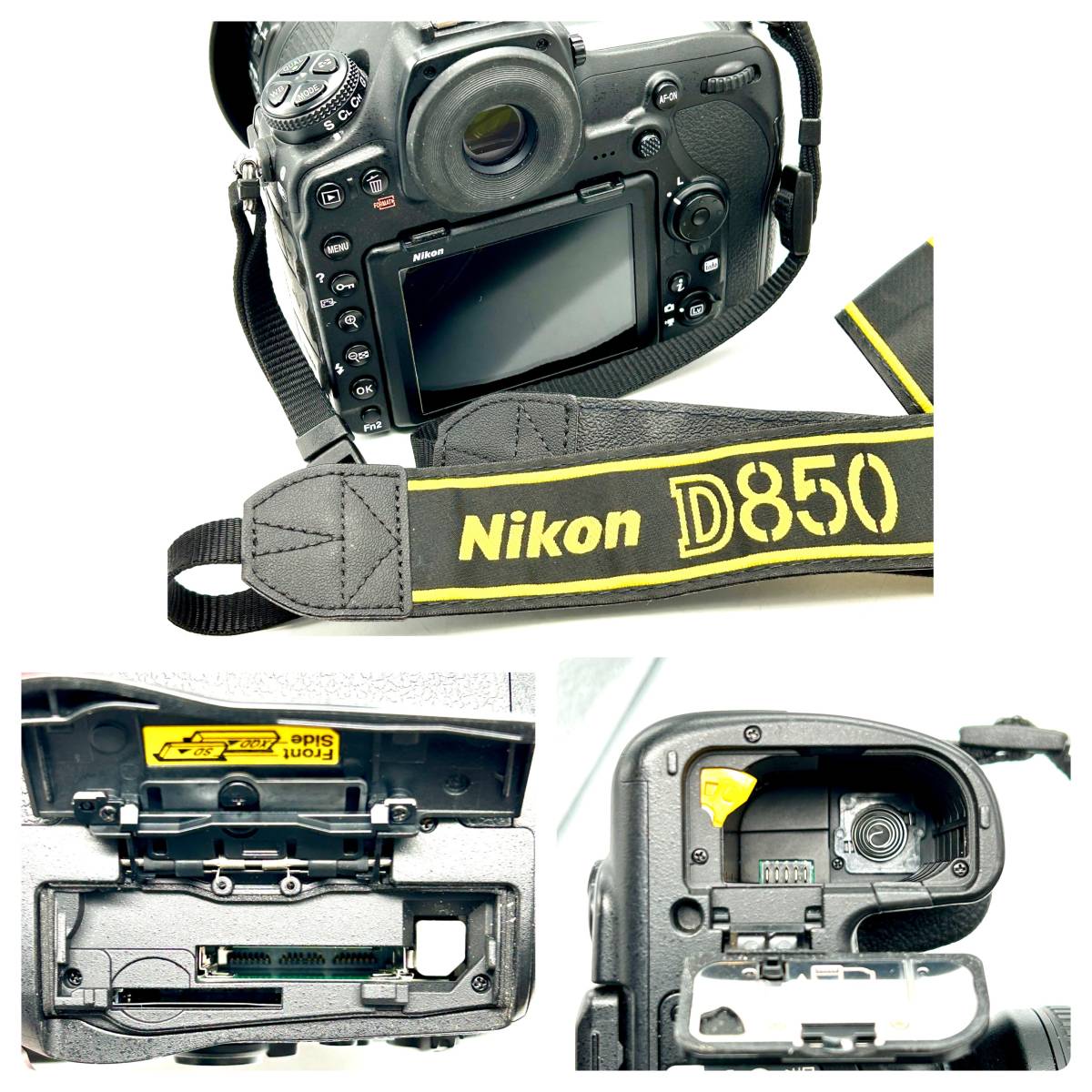 TY0848■Nikon ニコン D850 CAMERA カメラ デジカメ レンズ NIKKOR AF-S 24 - 70mm 1:2.8 ED VR 説明書・充電器あり【シャッターOK】_画像6