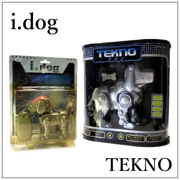 【ROBOT】ペット 犬型ロボット 2点セット i.dog & TEKNO BATTERY OPERATED FULL-HOUSE 箱付 希少！_画像1
