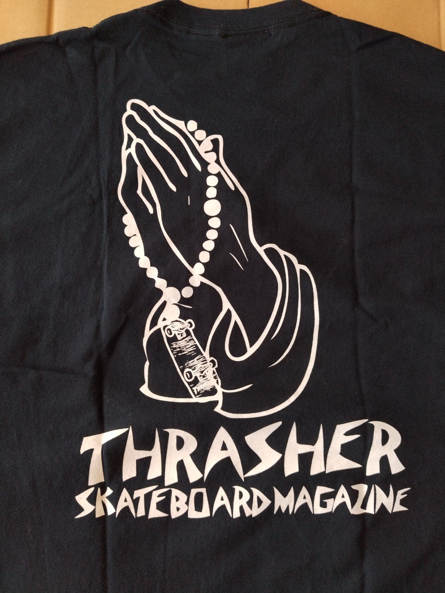 美品！ スラッシャー ジョニービー別注 Tシャツ 黒 Lサイズ THRASHER JONNY BEE ブラック スケートボード sk8の画像5