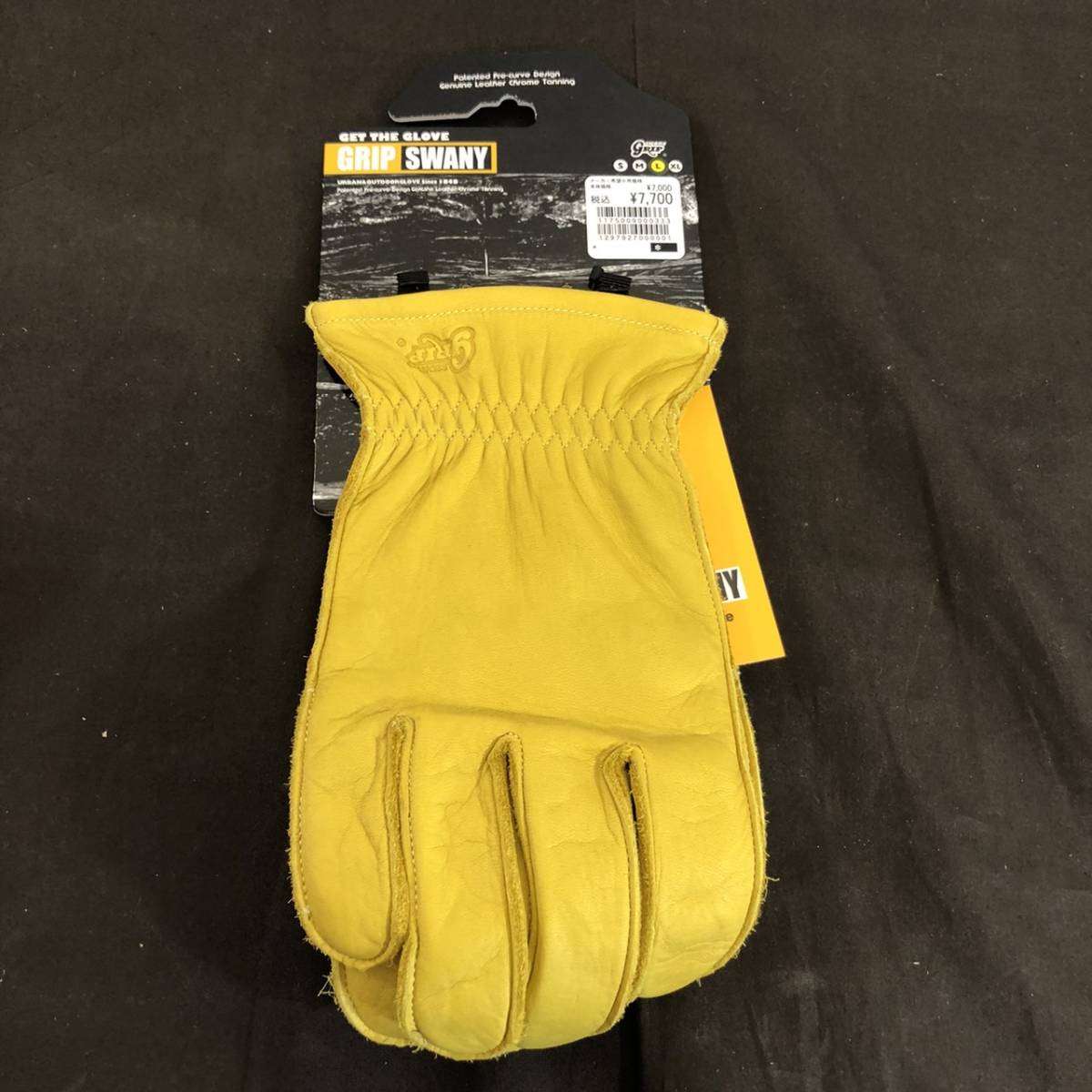 *[MH-5962] new goods unused goods GRIP SWANY grip Swany G-1 leather glove gloves size L yellow kevlar camp outdoor shortage of stock 