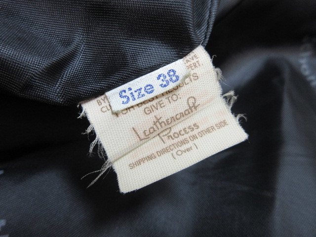 8OH6874 Schott 革ジャン ライダースジャケット　サイズ38・ブラック_画像3