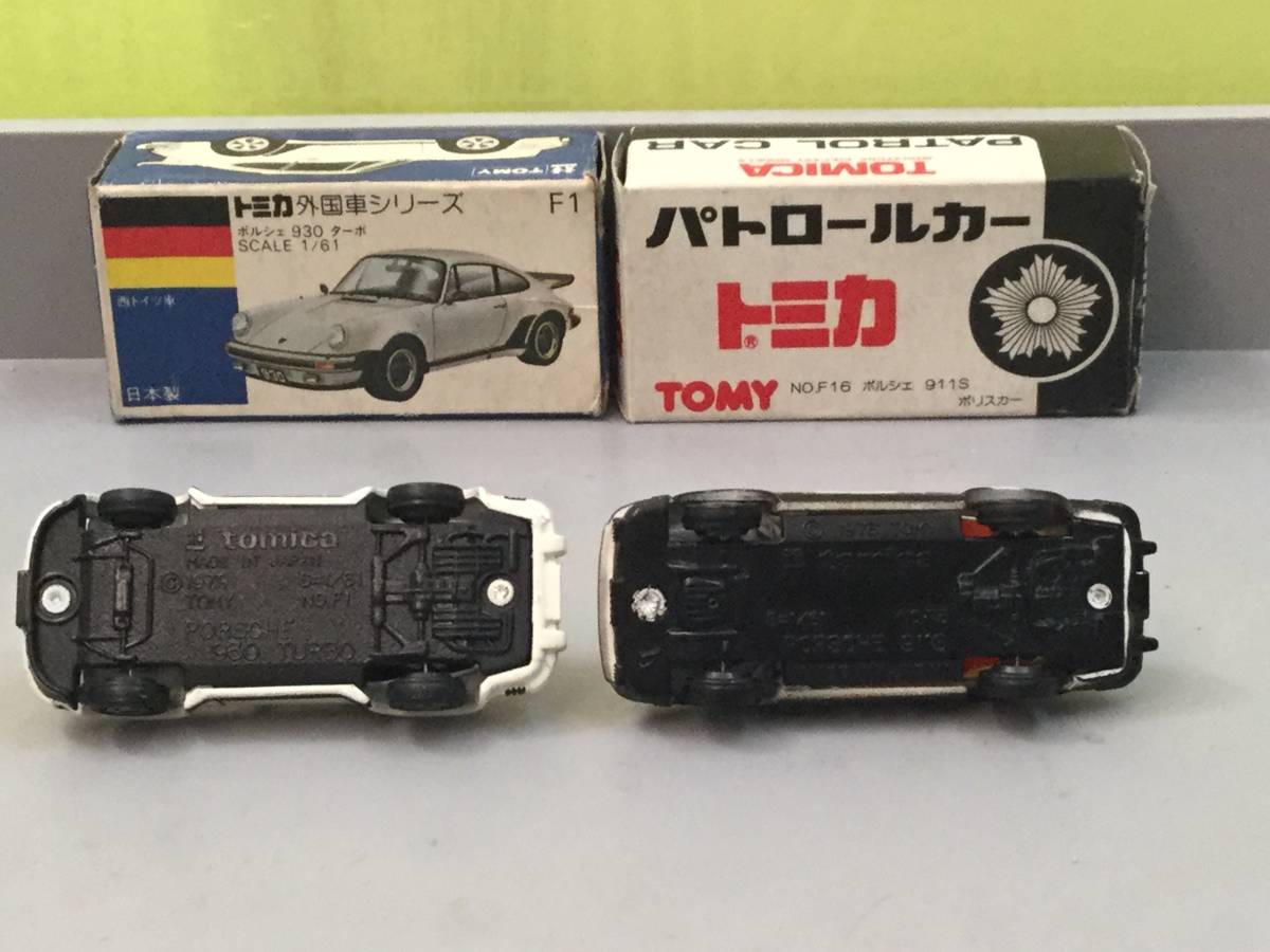 トミカ 青箱 / パトカーフェア ポルシェ930ターボ / ポルシェ911Sポリスカー 　　　　日本製_画像7