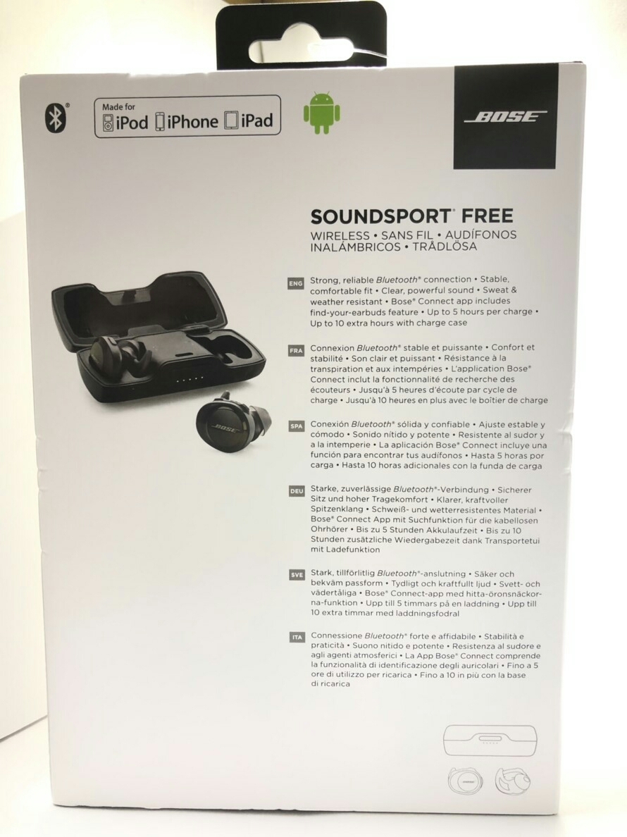 原文:Bose soundsport free wireless headphones ボーズ 完全ワイヤレス サウンドスポーツ ワイヤレスイヤホン イヤホン 1円スタート