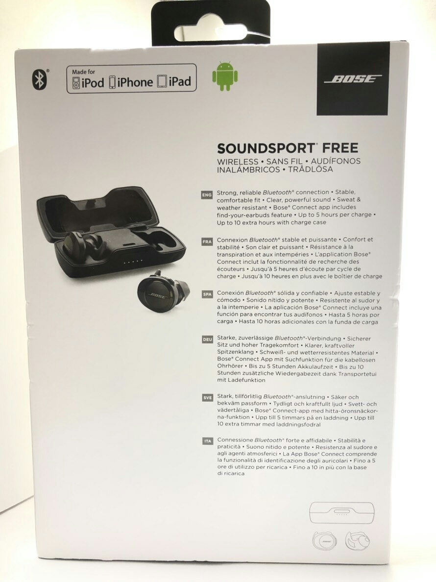 原文:Bose soundsport free wireless headphones ボーズ 完全ワイヤレス サウンドスポーツ ワイヤレスイヤホン イヤホン 1円スタート