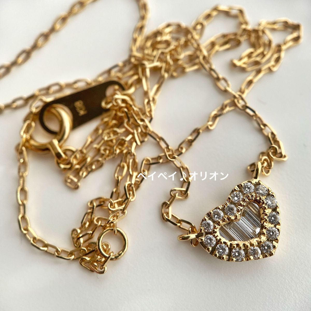 BELLESIORA ベルシオラ K18 ダイヤモンド ハート ネックレス BELLESIORA ベルシオラ K18 ダイヤモンド ハート ネックレス