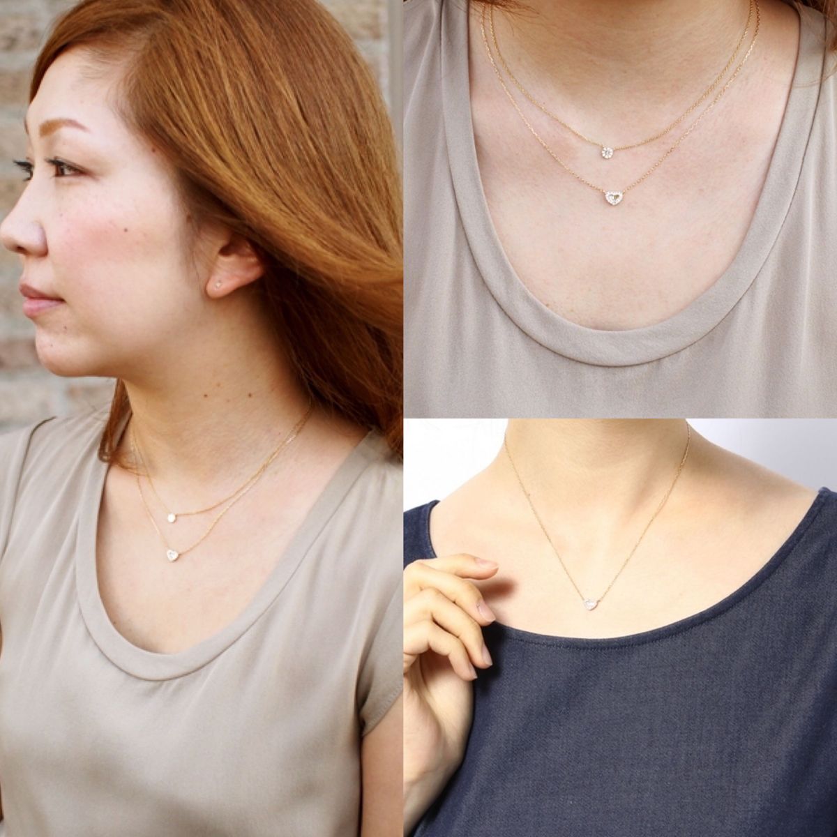 BELLESIORA ベルシオラ K18 ダイヤモンド ハート ネックレス BELLESIORA ベルシオラ K18 ダイヤモンド ハート ネックレス