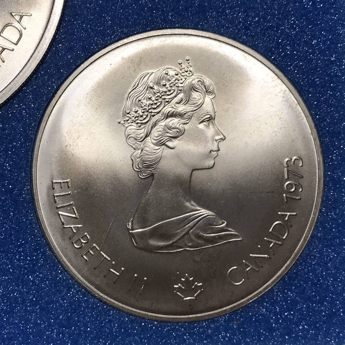 第21回 オリンピック モントリオール大会 記念銀貨 記念メダル 1973年 10ドル 5ドル ケース付 エリザベス女王 コレクション 記念コイン_画像9