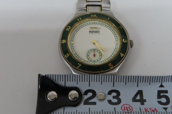 1020/ss/11.17 KENZO ケンゾー メンズ腕時計 アイボリー ボーイズ KN-2613（87241）_画像5