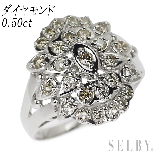 新品登場 Pt900 ダイヤモンド SELBY 出品3週目 0.50ct リング プラチナ台