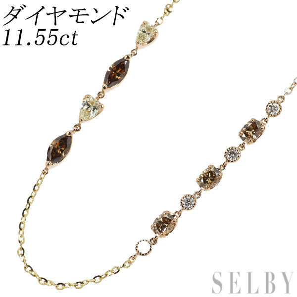 テレビで話題】 ダイヤモンド K18YG/WG/PG ネックレス SELBY 出品2週目