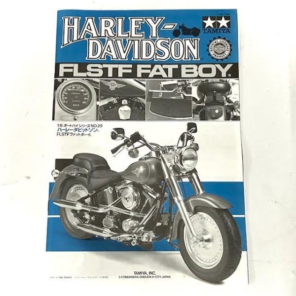 仙14【未組立】タミヤ ハーレーダビッドソン FLSTFファットボーイ 1/6オートバイシリーズNo.29 プラモデル TAMIYA Harley Davidson　_画像5
