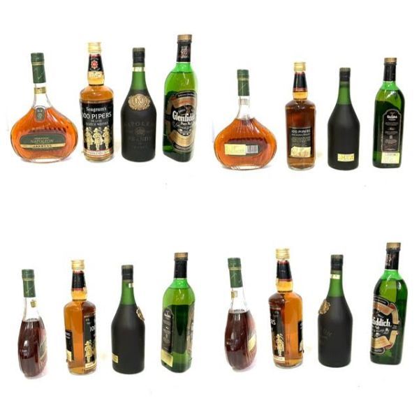 仙14【未開栓】10本まとめ ブランデー ウイスキー/NIKKA WHISKY/CHIVAS REGAL/Seagram’s 100 PIPERS/CAMUS COGNAC NAPOLEONなど お酒 古酒_画像2