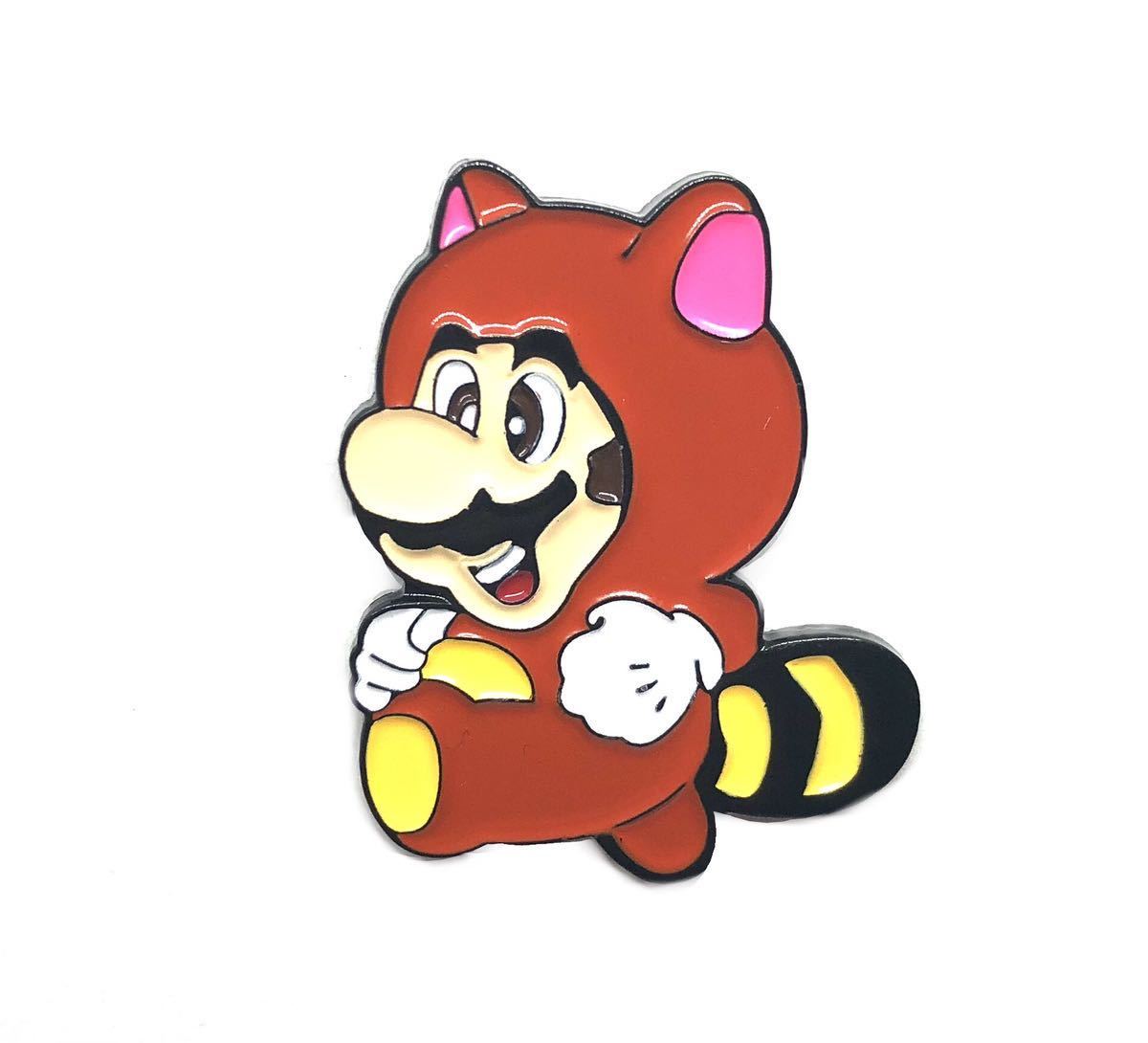 タヌキマリオ　ピンバッジ　_画像1