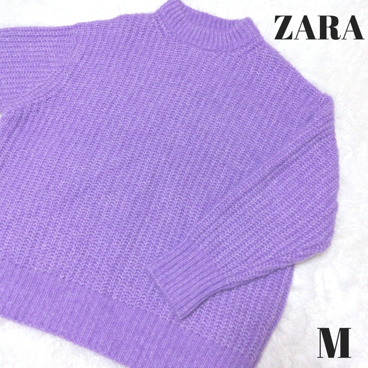 ZARA ザラ レディース ニット パープル Mサイズ セーター|Yahoo ZARA ザラ レディース ニット パープル Mサイズ セーター|Yahoo