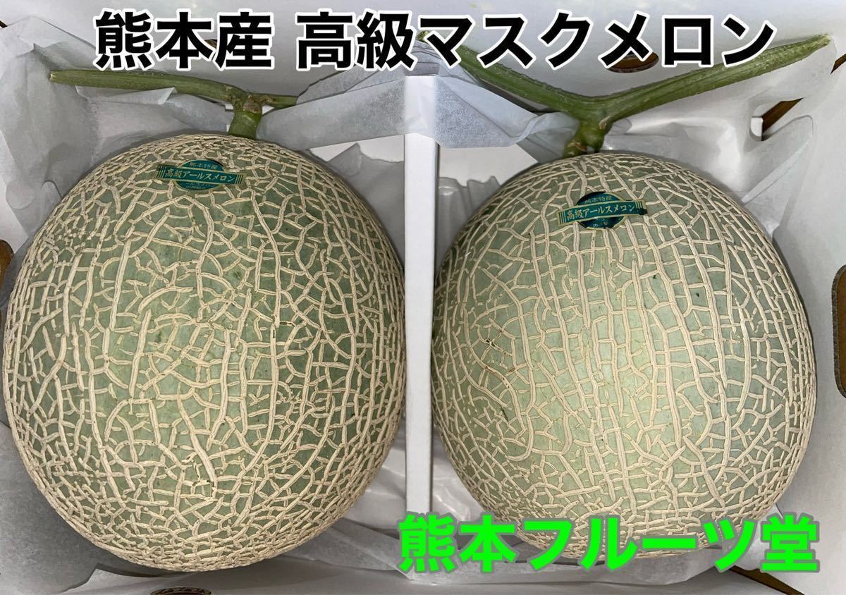 出来る限り早く発送！最高糖度17度！熊本産 最高級マスクメロン【秀品2玉特6L約5.5k箱込】熊本フルーツ堂5_イメージ画像