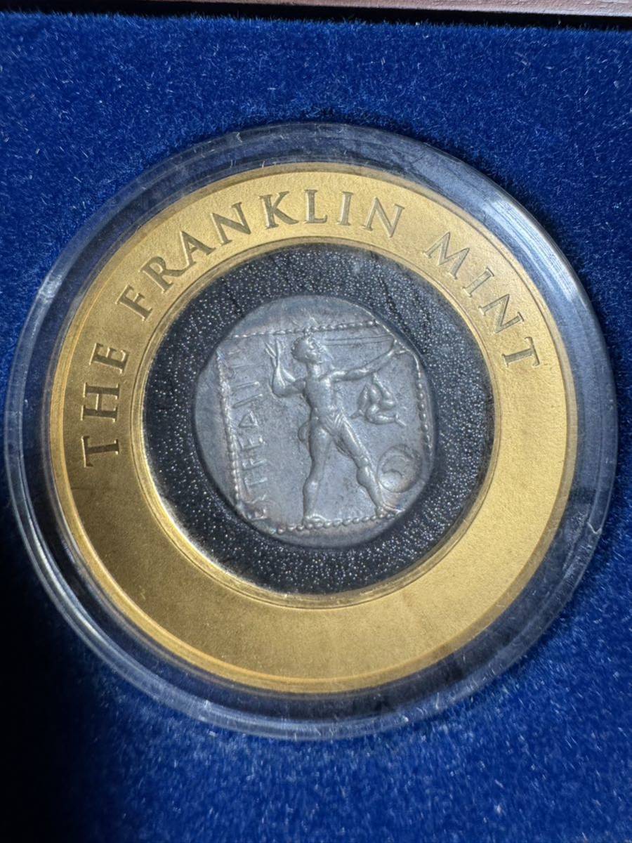 【1円スタート】フランクリンミント　初めてのオリンピック銀貨　アスペンドスのスタテル銀貨　The First Olympic Coin_画像3