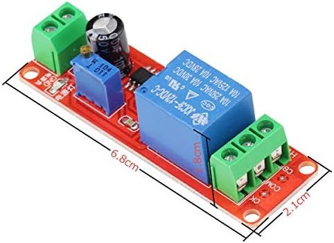 【残りわずか】 12V 時間遅延スイッチ DC 遅延調整 遅延リレーモジュール 010S NE555 010秒 5個_画像4