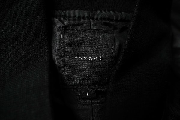 ◆roshell ロシェル◆本革レザージップブルゾン 黒◆_画像4