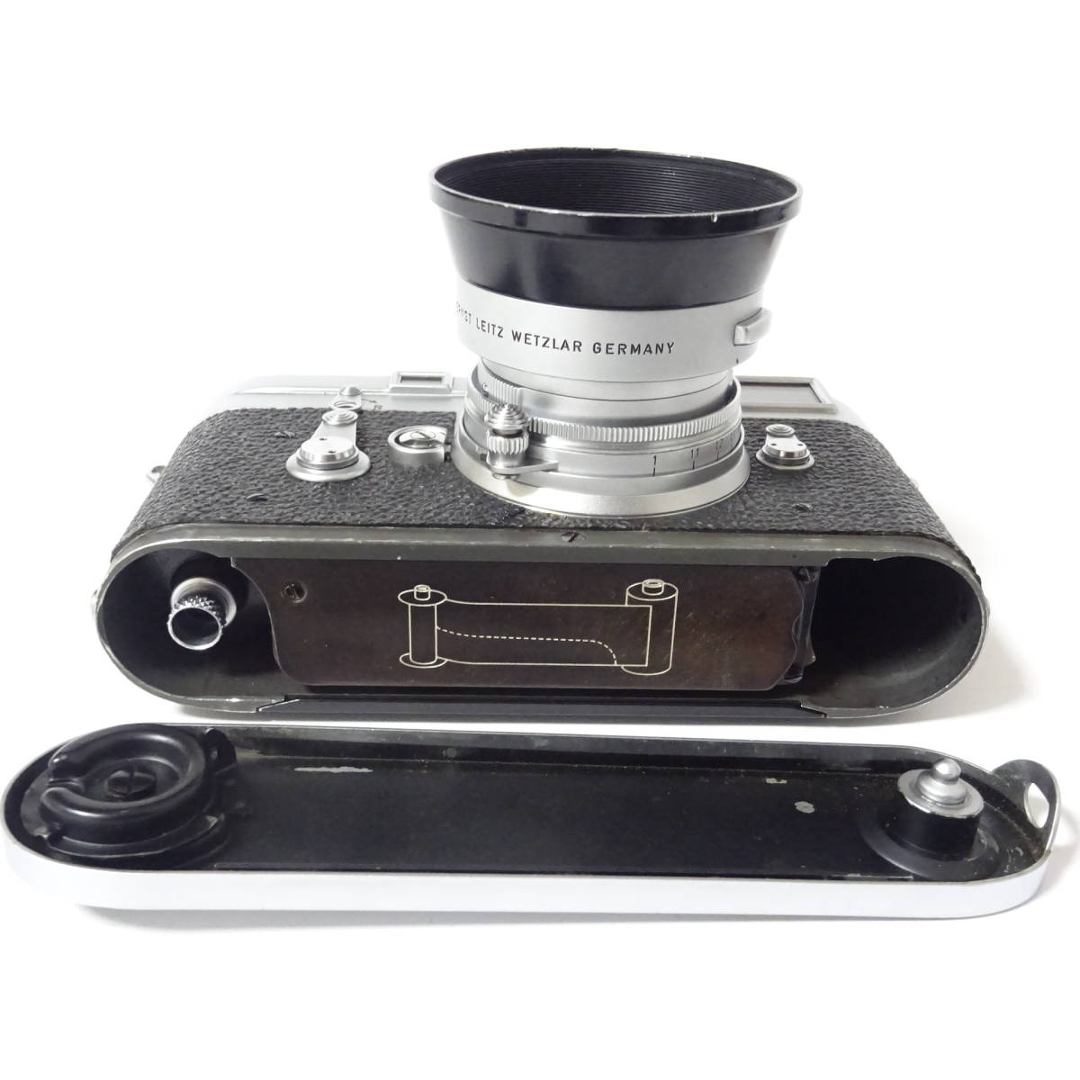 Leica ライカ M3 レンジファインダー フィルムカメラ/レンズセット 動作未確認【60サイズ/同梱不可/大阪発送】【2398756/217/mrrz】_画像6