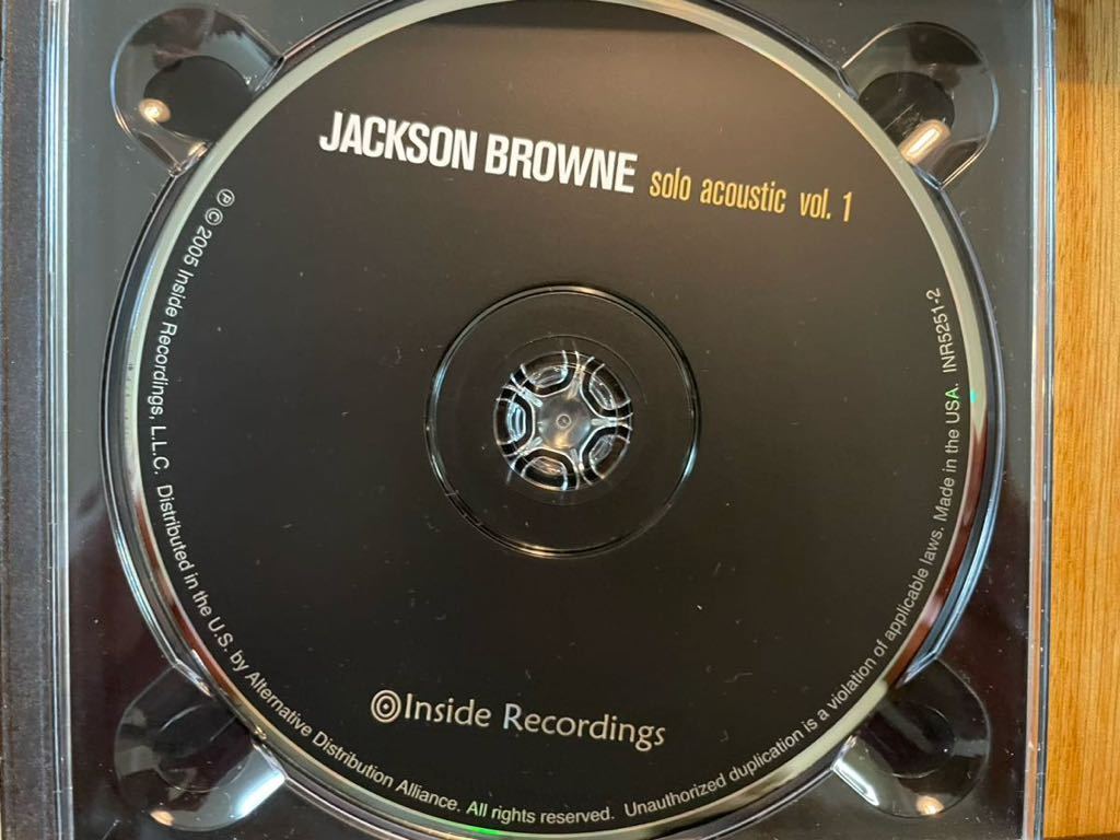 CD JACKSON BROWNE / SOLO ACOUSTIC VOL.1_画像3