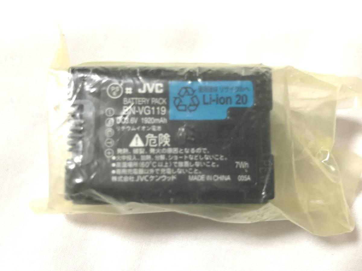 【新品】JVC KENWOOD JVC 純正リチウムイオンバッテリー BN-VG119_画像1