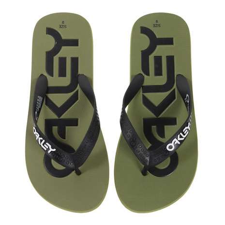 27cm オークリー ビーチサンダル カーキ系 College Flip Flop M9 US9 OAKLEY NewDarkBrush 新品_画像1