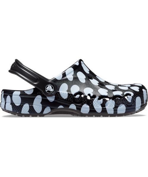 26cm クロックス バヤ シーズナル プリンテッド クロッグ ブラック ホワイト ハート BAYA SEASONAL PRINTED CLOG Black White M8W10 新品_画像2