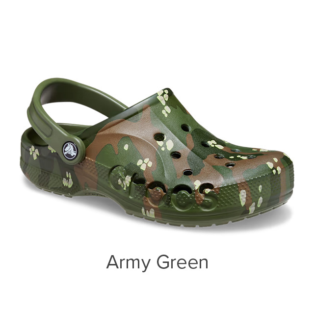 22cm クロックス バヤ シーズナル プリンテッド クロッグ アーミー グリーン BAYA SEASONAL PRINTED CLOG M4W6 Army Green 新品_画像5