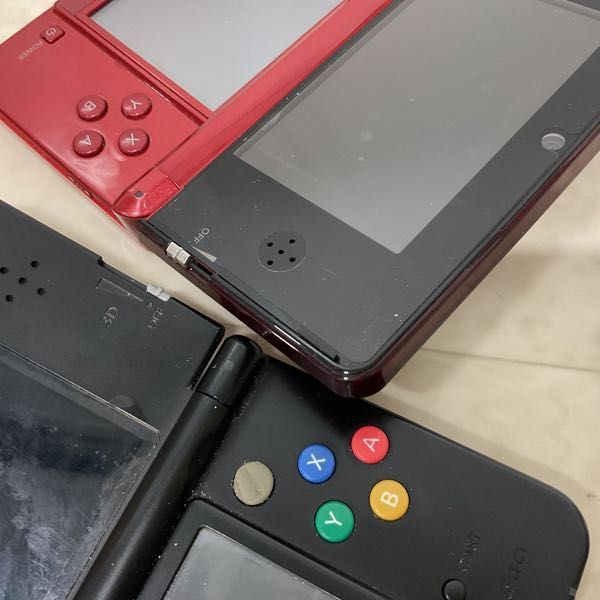 1円〜 破損 動作確認/初期化済 箱無 ニンテンドー3DS CTR-001(JPN) 本体 メタリックレッド Newニンテンドー3DS KTR-001 本体 ブラック_画像10