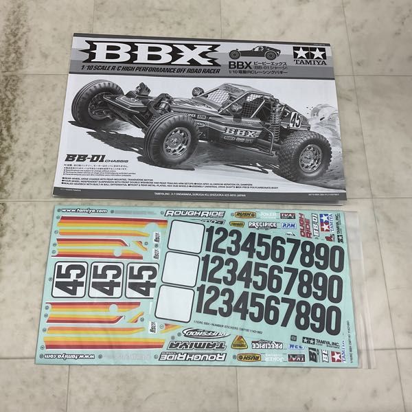 1円〜 タミヤ 1/10 電動RCレーシングバギー BBX BB-01シャーシ_画像7