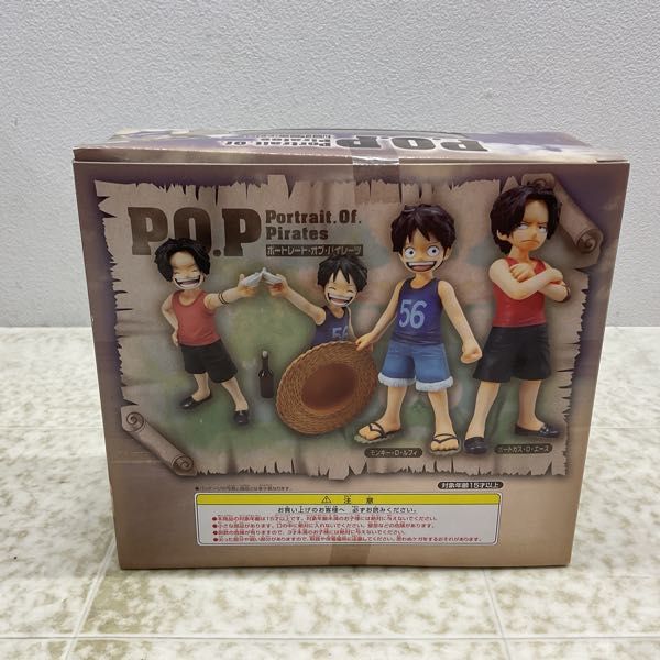 1円〜 未開封 メガハウス P.O.P/POP ONE PIECE ルフィ & エース 兄弟の絆_画像2