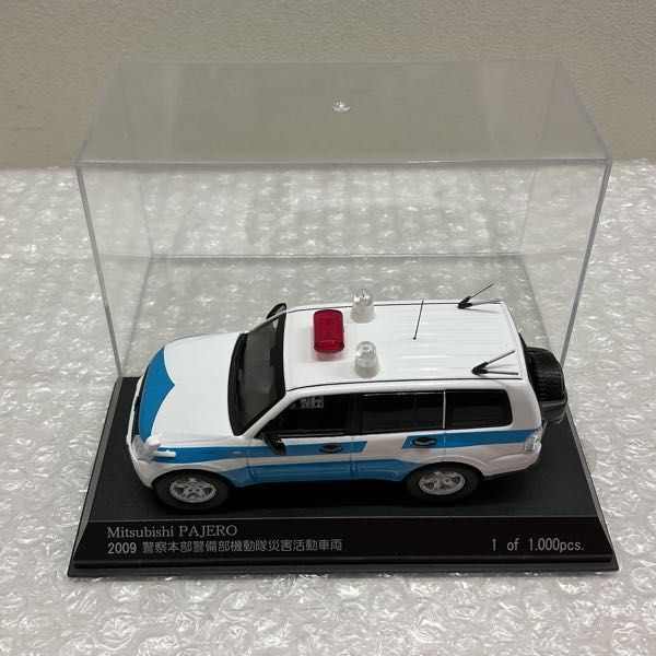 1円〜 RAI’S 1/43 三菱 PAJERO RIOT POLICE CAR 2009 警察本部 警備部機動隊 火害活動車両_画像2