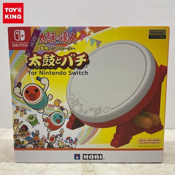 1円〜 欠品 ホリ 太鼓の達人 専用コントローラー 太鼓とバチ for Nintendo Switch_画像1