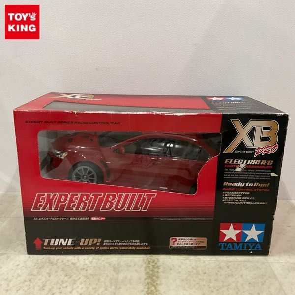 1円〜 未開封 タミヤ XBシリーズ 1/10 電動RCカー 三菱ランサーエボリューションX 高輝度LEDライトユニット付き_画像1