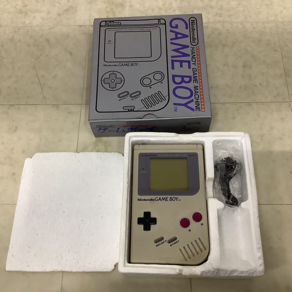 1円〜 NINTENDO ゲームボーイ DMG-01 本体 ノーマルカラー 2点_画像2