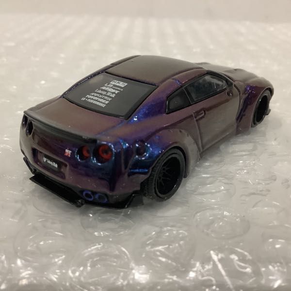 1円〜 破損 欠品 TSM MODEL MINI GT 1/64 LB★WORKS Nissan GT-R R35 タイプ1 リアウイング バージョン2 右ハンドル マジックパープル_画像4