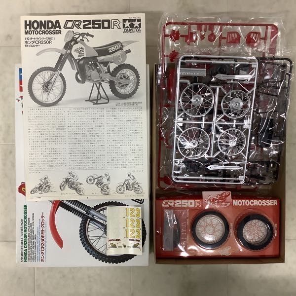 1円〜 タミヤ 1/12 ホンダ CR250R モトクロッサー_画像2